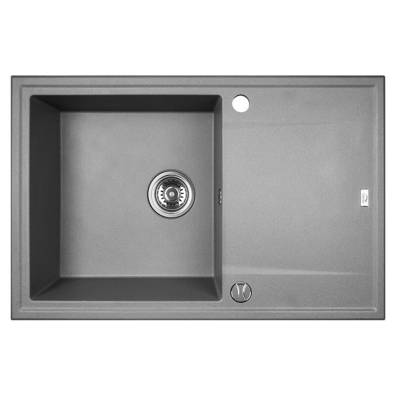 Zlew Zlewozmywak Granitowy Szary Megalo Zlew Zlewozmywak Granitowy Szary Megalo