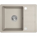 Zlew Zlewozmywak Granitowy Beżowy z Półociekaczem Zlew Zlewozmywak Granitowy Beżowy z Półociekaczem