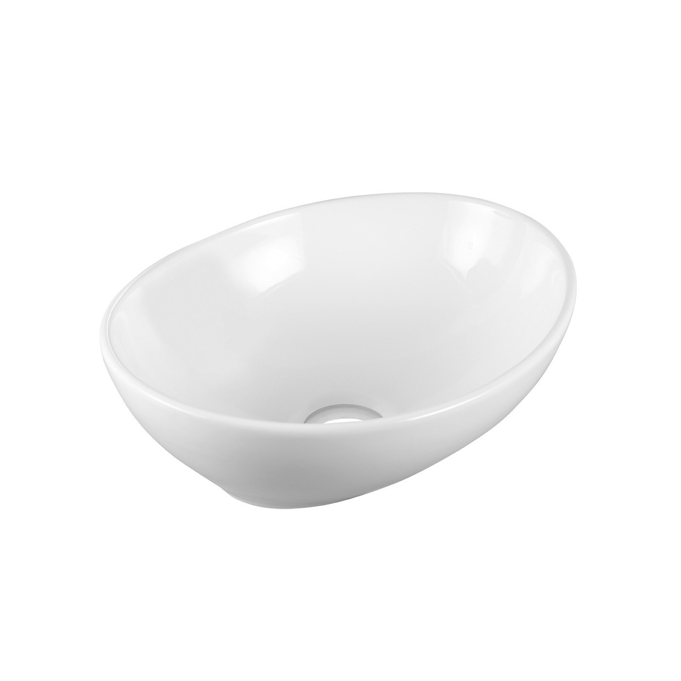 Okrągła Umywalka Nablatowa Ceramiczna DESNA