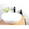 Okrągła Umywalka Nablatowa Ceramiczna DESNA