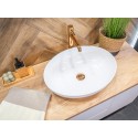 Umywalka Nablatowa Ceramiczna Owalna Biała DESNA