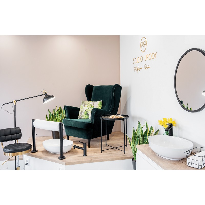 Umywalka Nablatowa Ceramiczna Owalna Biała DESNA