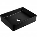 Umywalka Nablatowa Ceramiczna Czarna KVADRATO Umywalka Nablatowa Ceramiczna Czarna KVADRATO