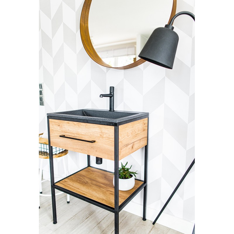 Umywalka Meblowa Granitowa Czarna ALBANO Umywalka Meblowa Granitowa Czarna ALBANO