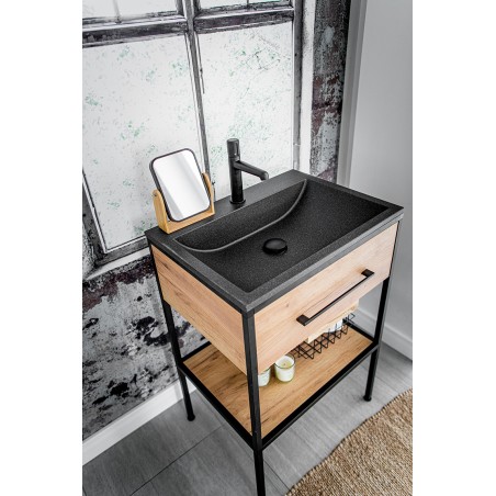 Umywalka Meblowa Granitowa Czarna ALBANO