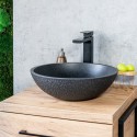 Umywalka Nablatowa Granitowa Czarna AMBER Umywalka Nablatowa Granitowa Czarna AMBER