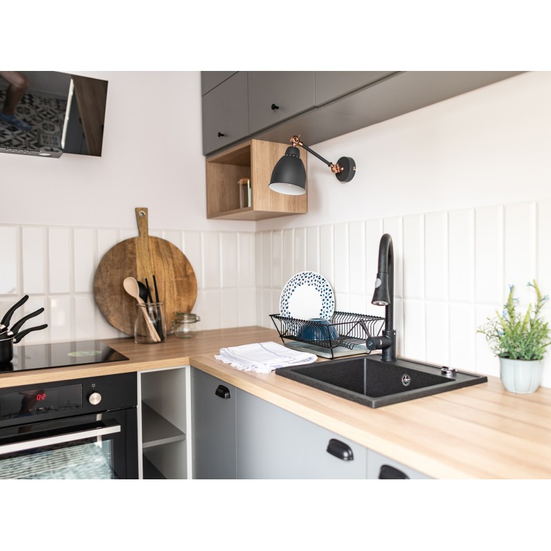 Bateria Zlewozmywakowa Stojąca z Wciąganą Wylewką DARU Bateria Zlewozmywakowa Stojąca z Wciąganą Wylewką DARU