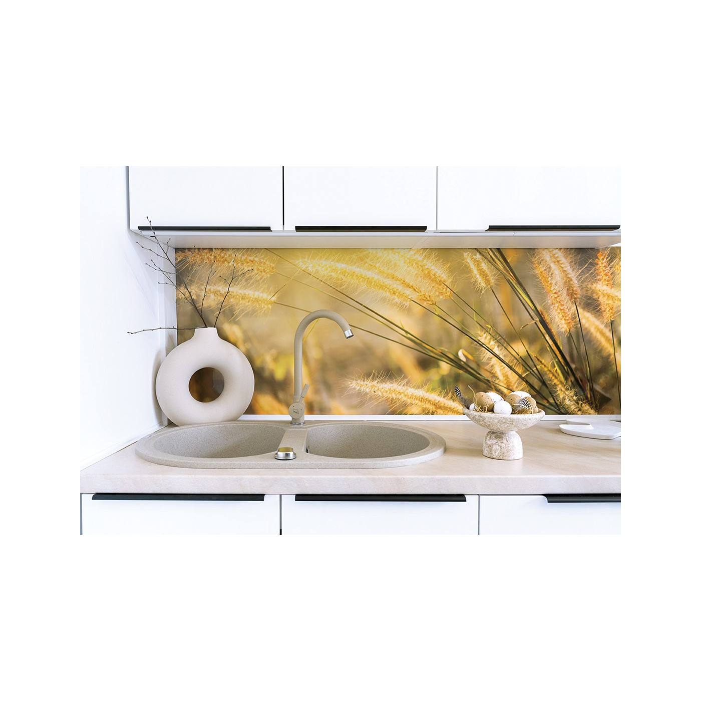 Bateria Zlewozmywakowa Kuchenna Beżowa LETE