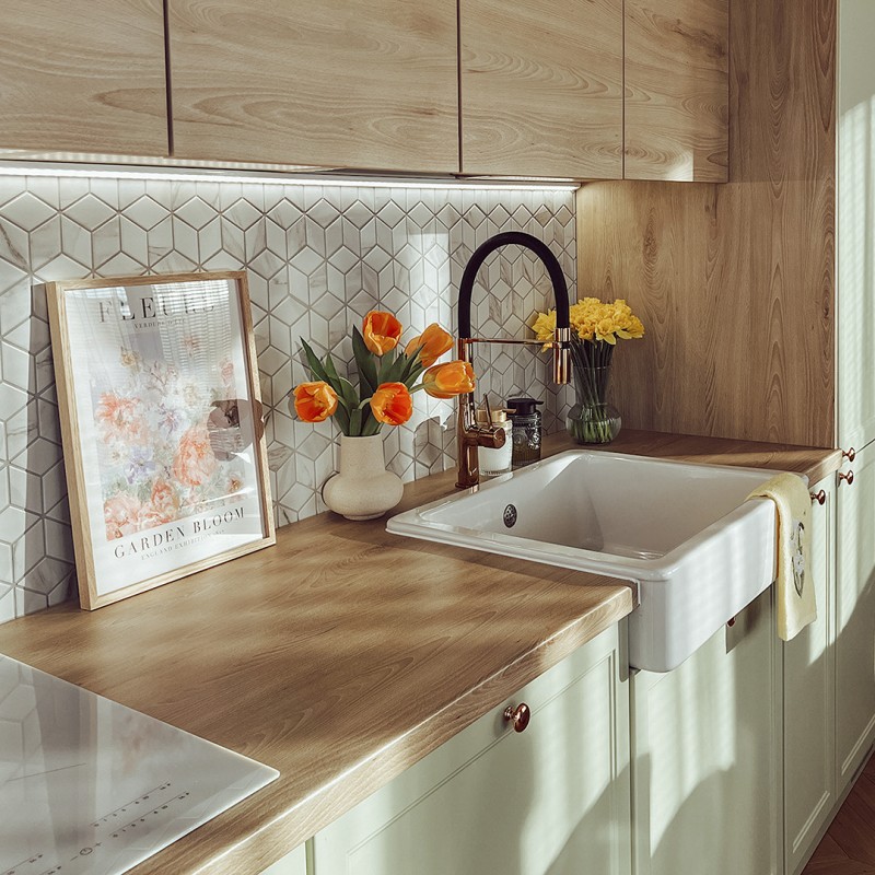 Bateria Zlewozmywakowa z Elastyczną Wylewką POLA Bateria Zlewozmywakowa z Elastyczną Wylewką POLA