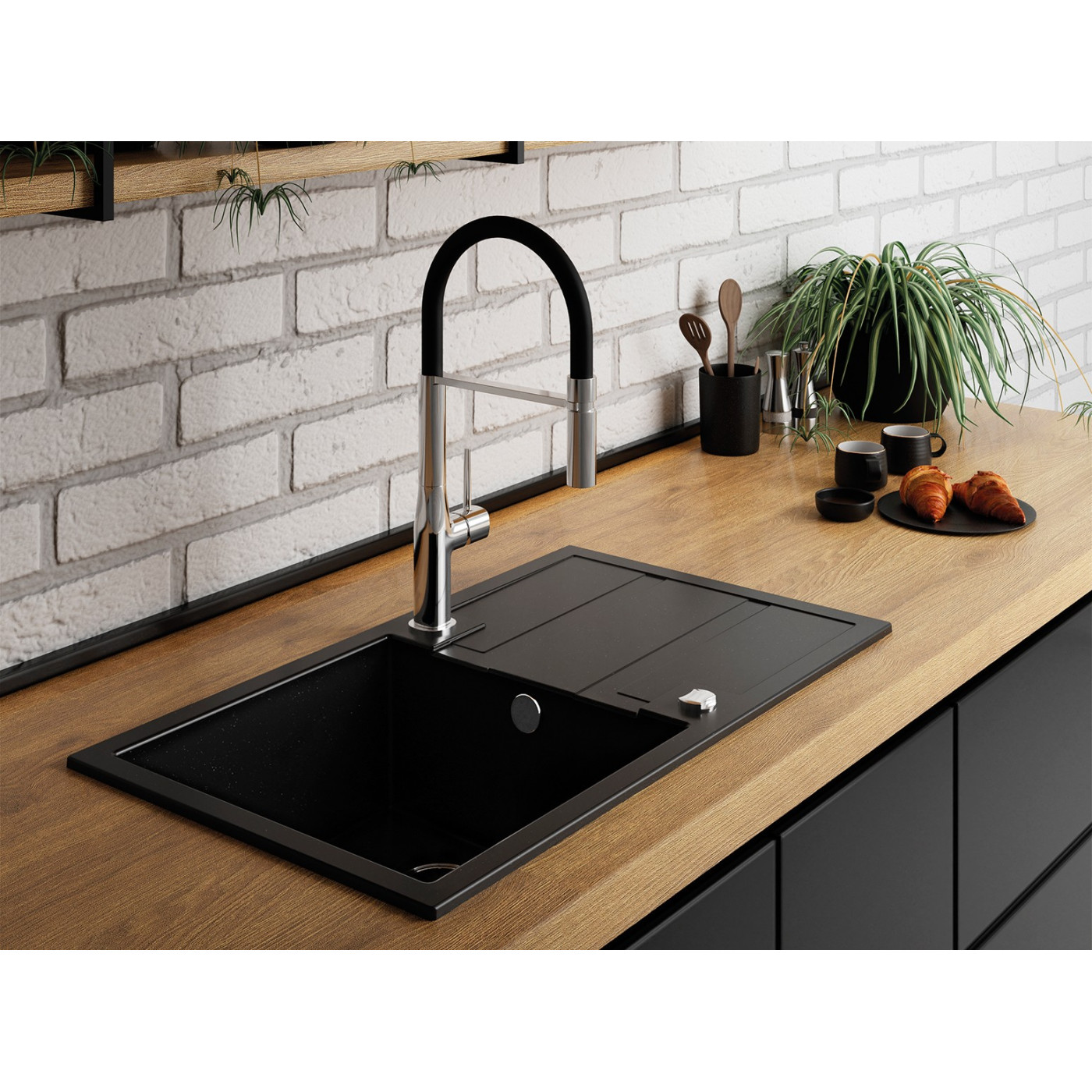 Bateria Zlewozmywakowa z Elastyczną Wylewką POLA Bateria Zlewozmywakowa z Elastyczną Wylewką POLA