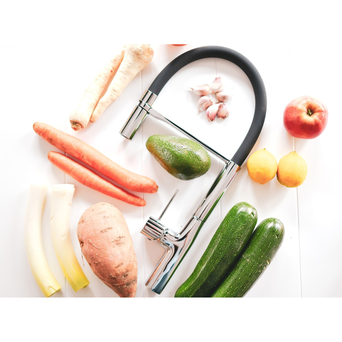 Bateria Zlewozmywakowa z Elastyczną Wylewką POLA Bateria Zlewozmywakowa z Elastyczną Wylewką POLA