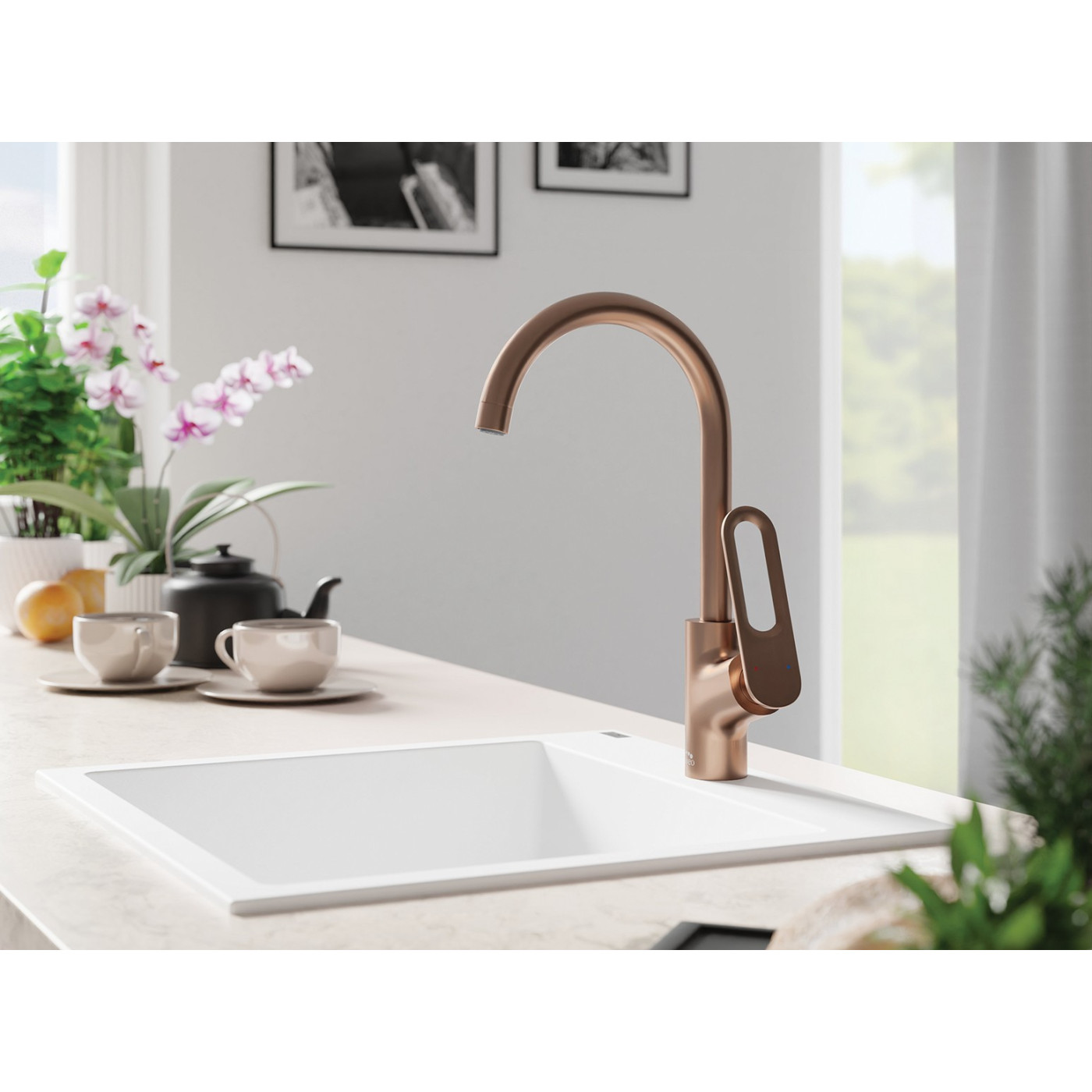 Bateria Zlewozmywakowa Kuchenna TIERRA Miedź Bateria Zlewozmywakowa Kuchenna TIERRA Miedź