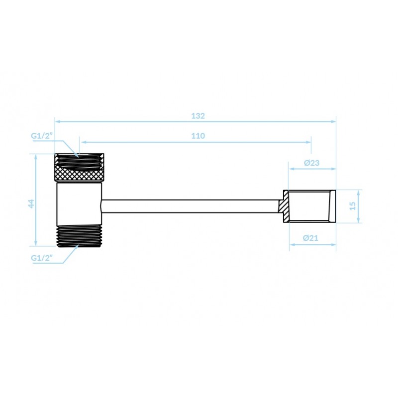 Uchwyt do Słuchawki Natryskowej Złoty