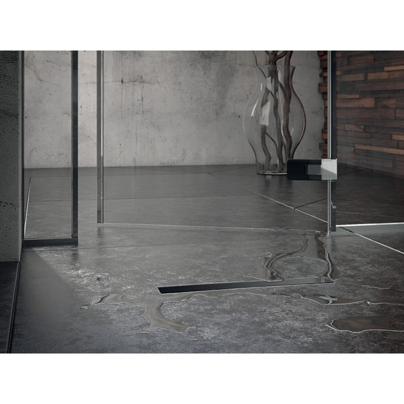 Odpływ Liniowy 100 cm Niski BASSO Czarny