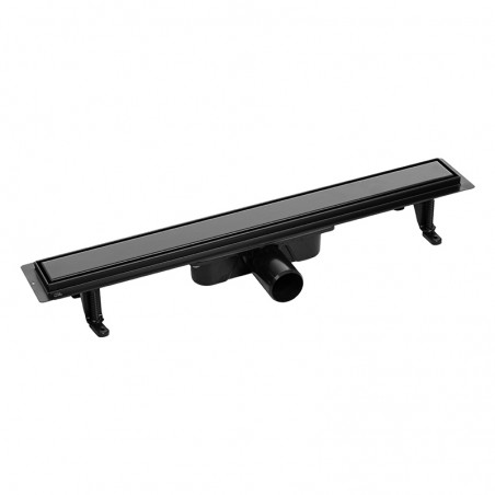Odpływ Liniowy 100 cm Niski BASSO Czarny