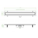 Odpływ Liniowy 100 cm Niski BASSO INOX