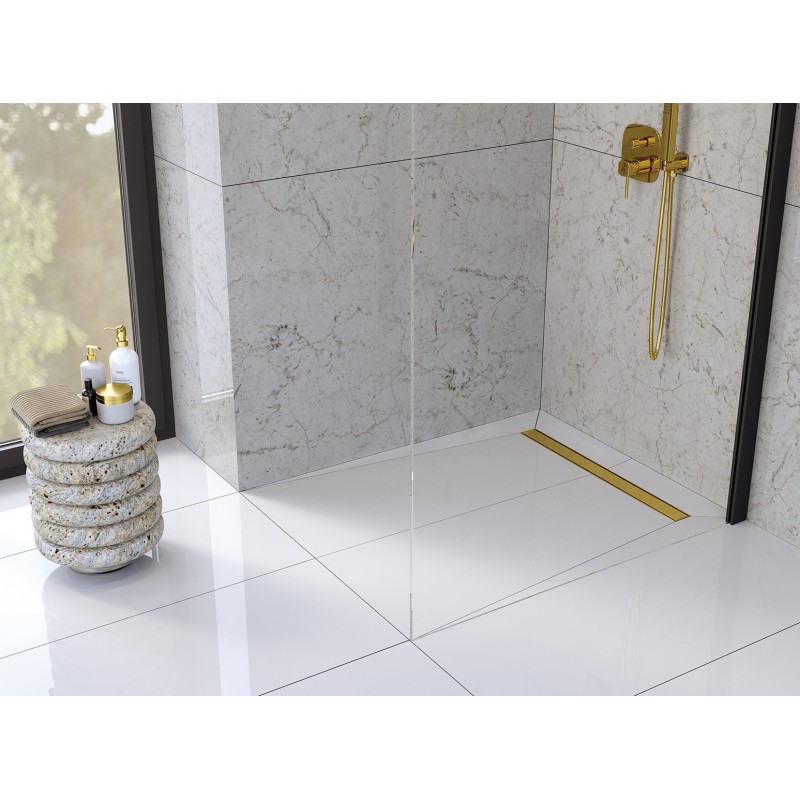 Odpływ Liniowy 60 cm Niski BASSO Złoty COB_G60D Odpływ Liniowy 60 cm Niski BASSO Złoty COB_G60D