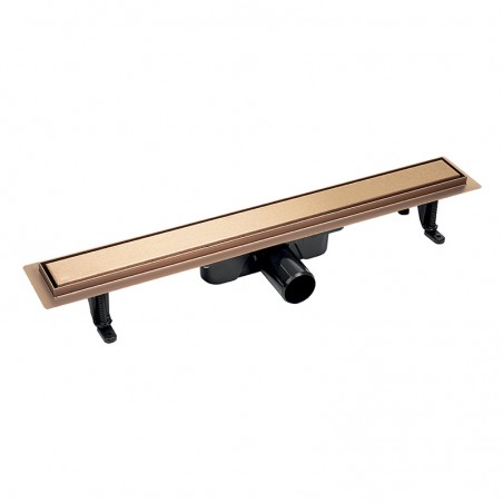 Odpływ Liniowy 80 cm Niski BASSO Różowe Złoto
