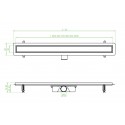 Odpływ Liniowy 80 cm Niski BASSO Inox