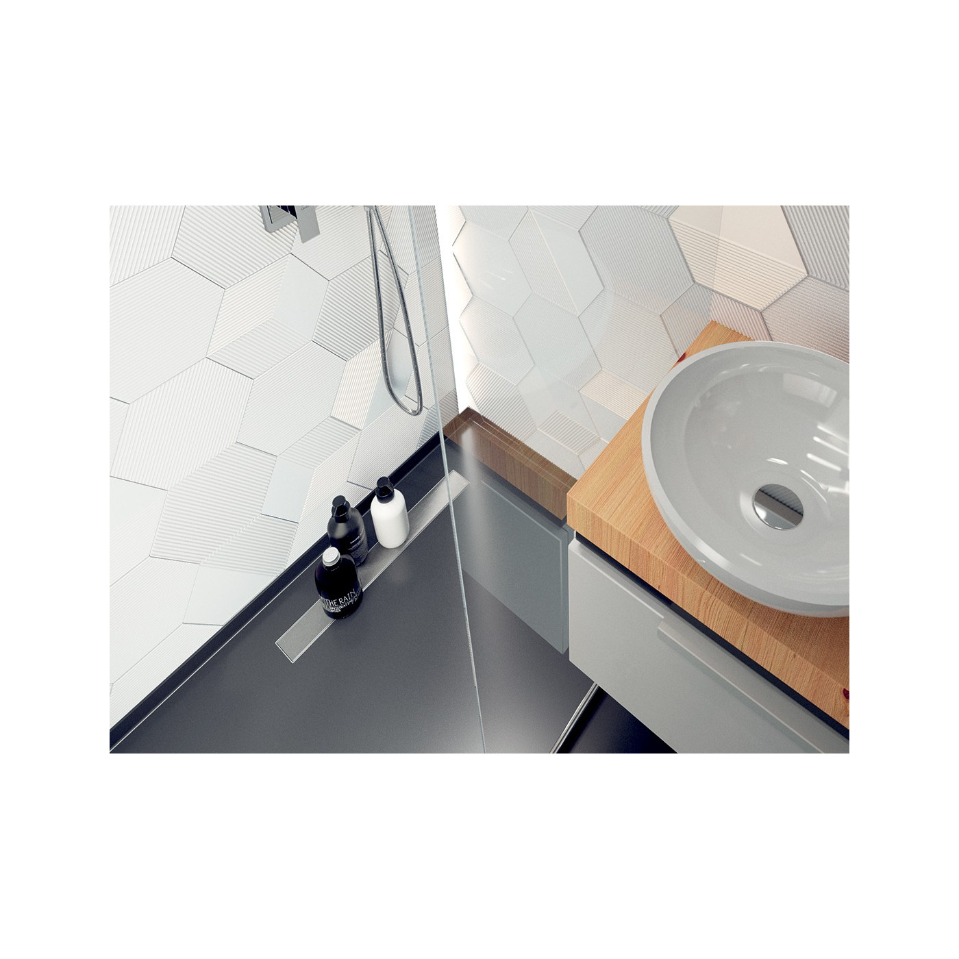 Odpływ Liniowy 80 cm Niski BASSO Inox