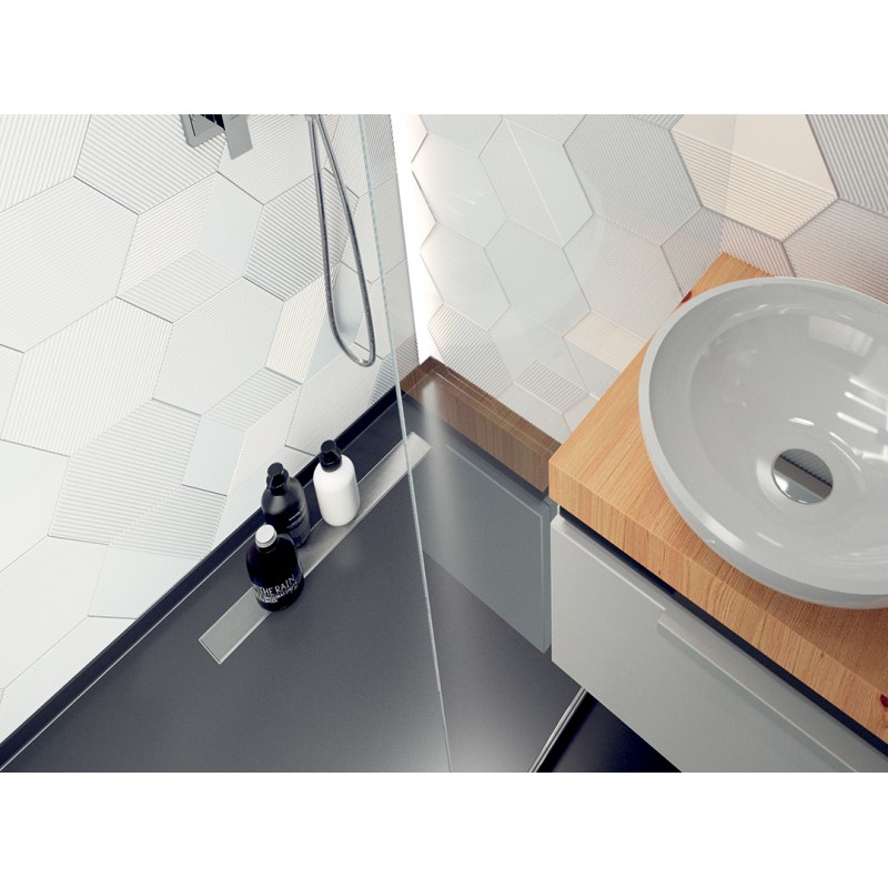 Odpływ Liniowy 80 cm Niski BASSO Inox