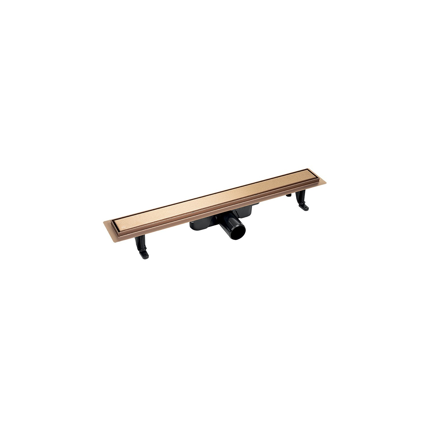 Odpływ Liniowy 90 cm Niski BASSO Różowe Złoto COB_890D