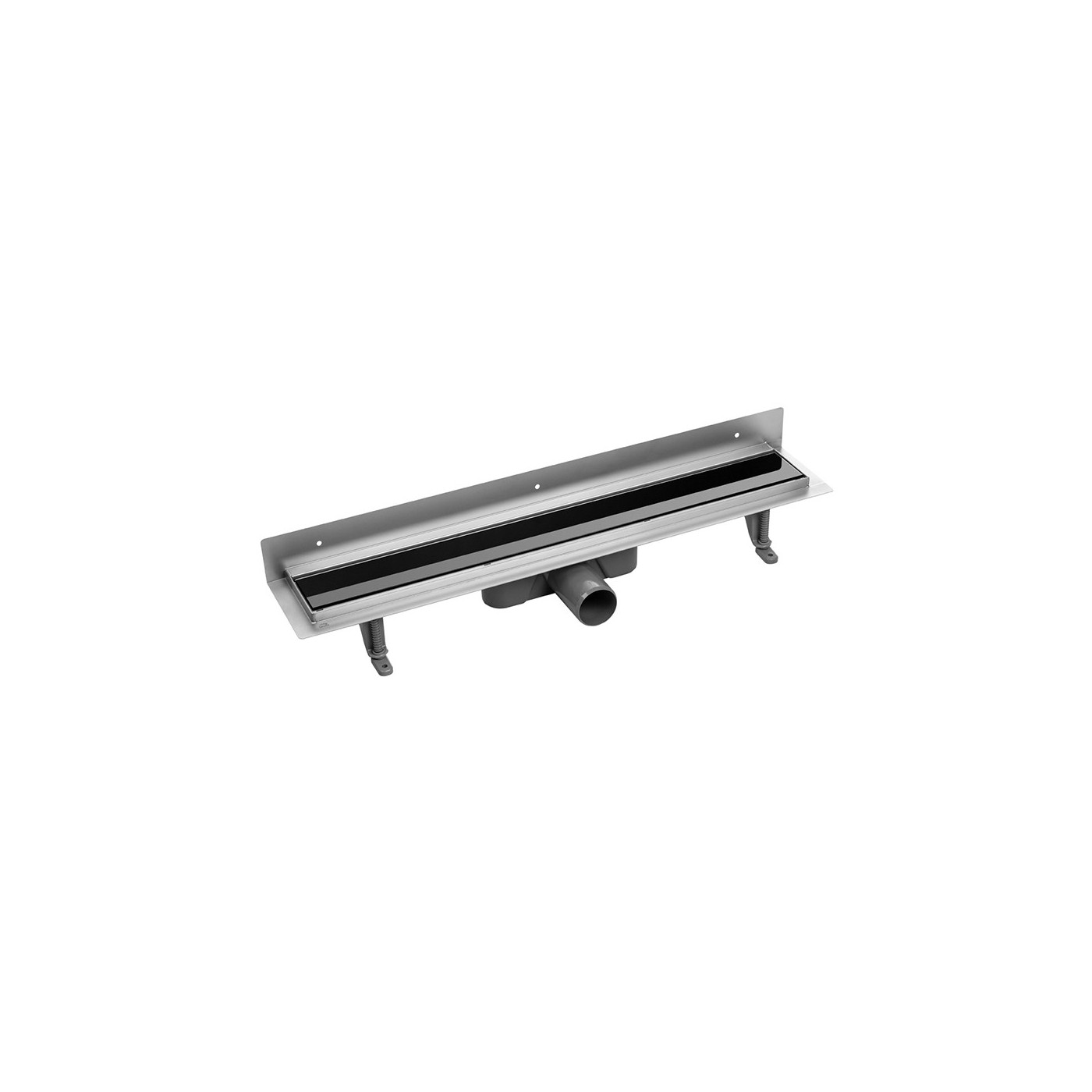 Odpływ Liniowy 90 cm Przyścienny Czarne Szkło COB_791S