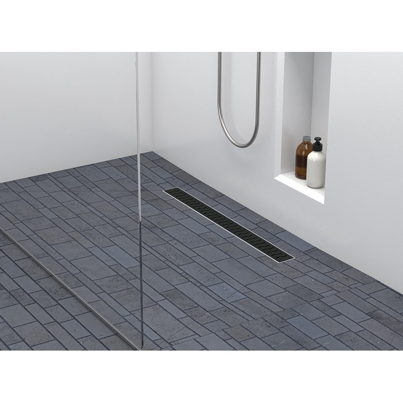 Czarny Odpływ Liniowy 60 cm RONDA