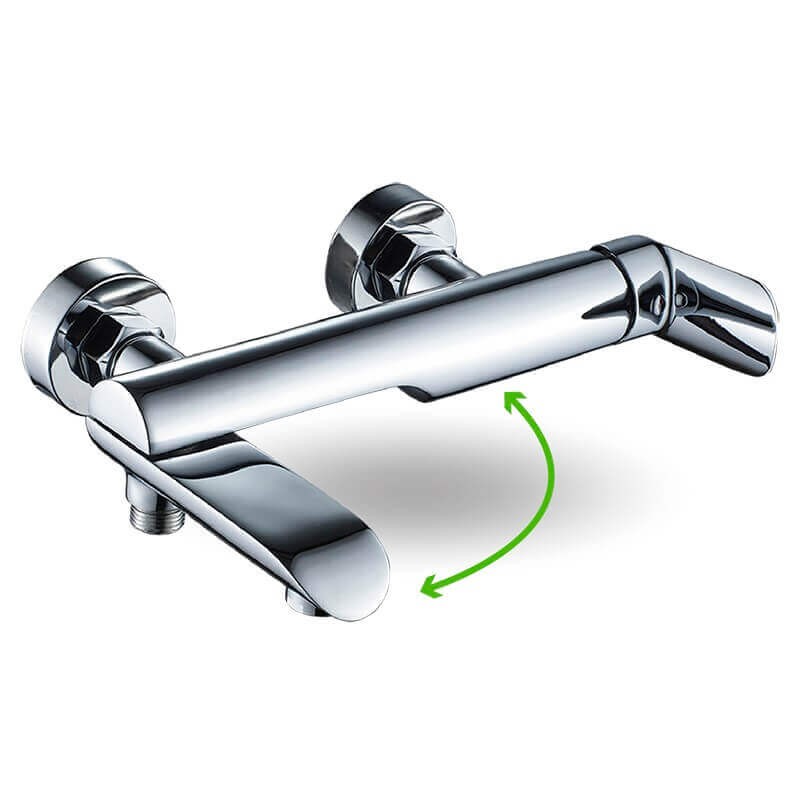 Kolumna Natryskowa z Baterią ALEA Chrom
