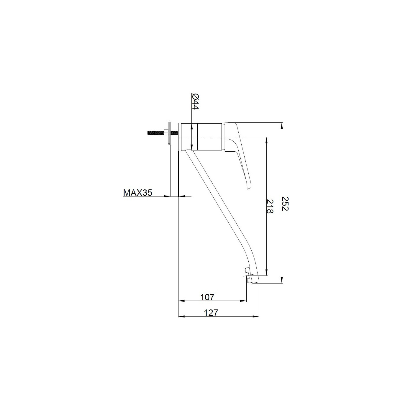 Bateria Zlewozmywakowa Kuchenna Stojąca GRACE Bateria Zlewozmywakowa Kuchenna Stojąca GRACE