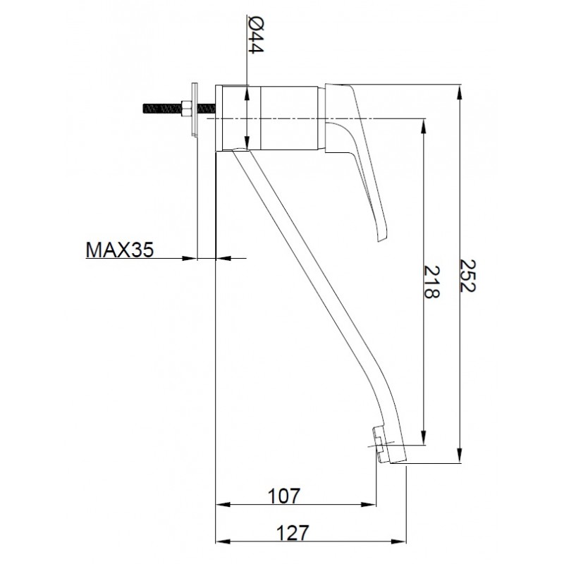 Bateria Zlewozmywakowa Kuchenna Stojąca GRACE Bateria Zlewozmywakowa Kuchenna Stojąca GRACE