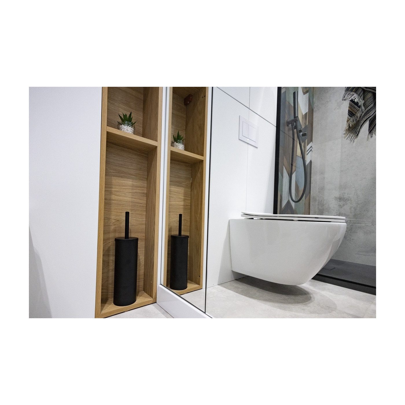 Czarna Szczotka do WC Wolnostojąca Toaletowa MIRI Czarna Szczotka do WC Wolnostojąca Toaletowa MIRI