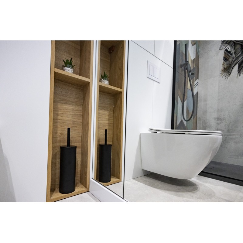 Czarna Szczotka do WC Wolnostojąca Toaletowa MIRI Czarna Szczotka do WC Wolnostojąca Toaletowa MIRI