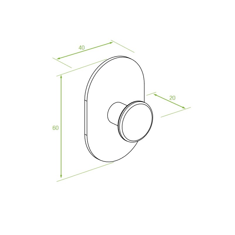 Wieszak do Łazienki Ścienny Czarny MIRI