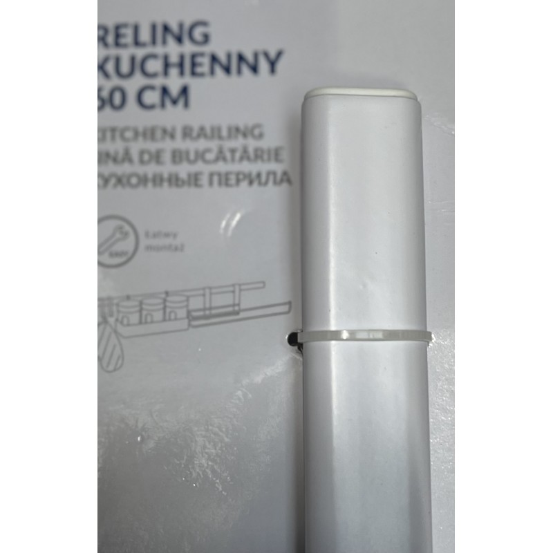 Reling Kuchenny Biały 60 cm II Gatunek Reling Kuchenny Biały 60 cm II Gatunek