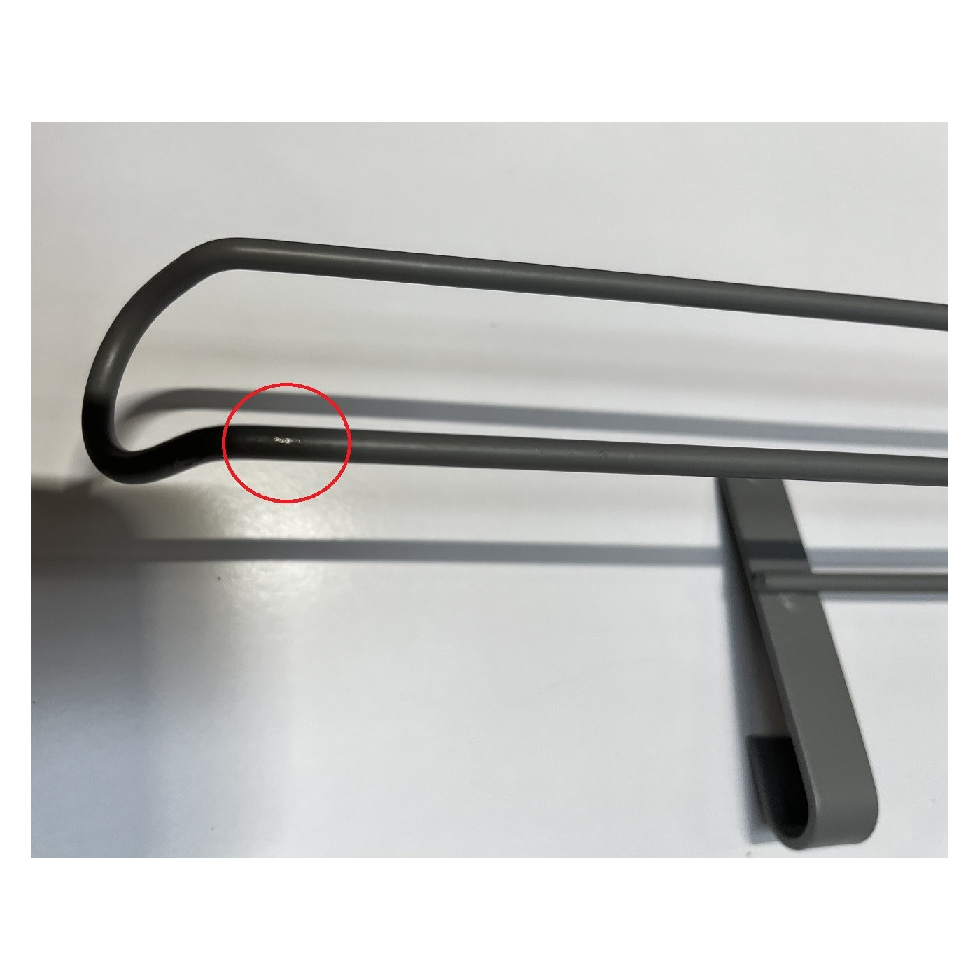 Reling Kuchenny Szary Półka Uchwyt Haczyki II Gatunek