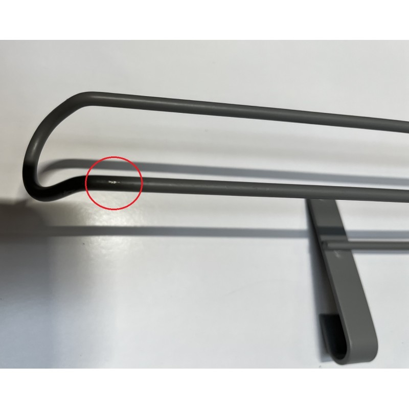 Reling Kuchenny Szary Półka Uchwyt Haczyki II Gatunek