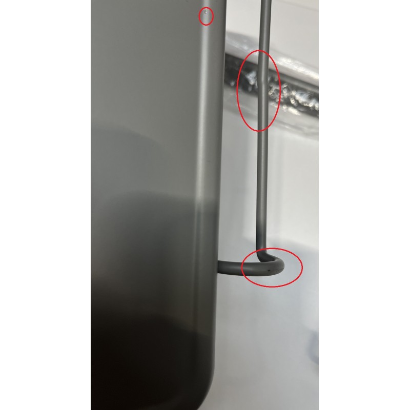 Reling Kuchenny Szary Półka Uchwyt Haczyki II Gatunek