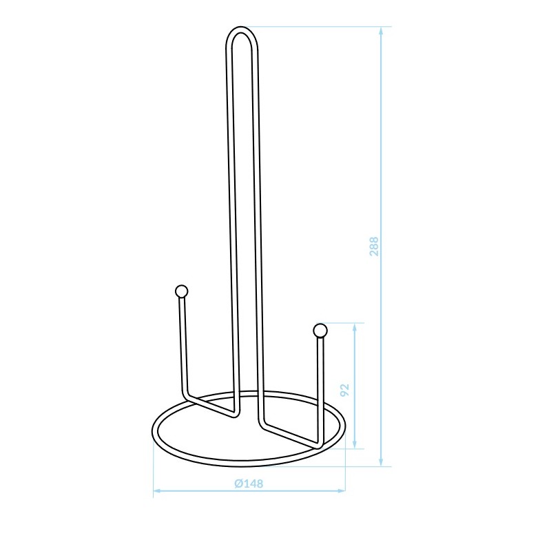 Stojak na Ręcznik Papierowy Chrom