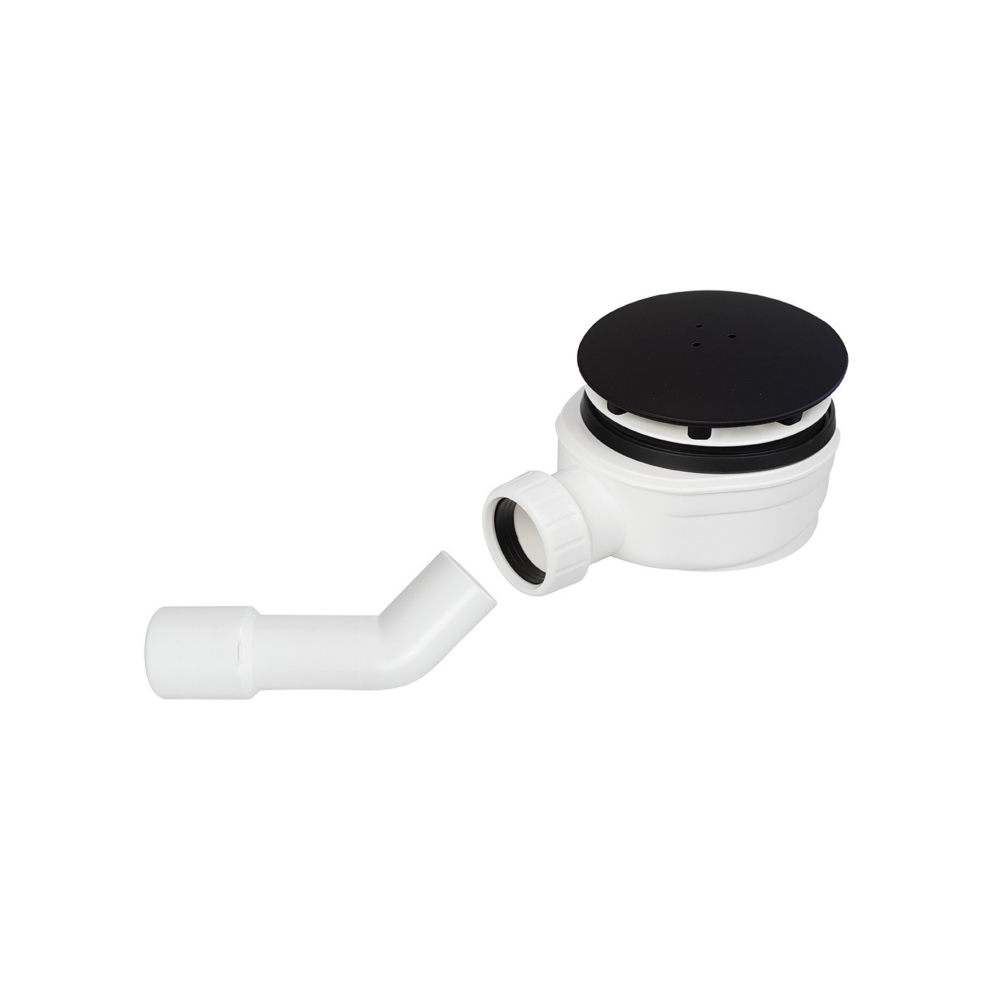 Syfon do Brodzika Suchy Syfon do Brodzika Czarny 90 mm