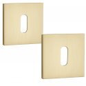 Rozeta Kwadratowa Klucz Szyld do Klamki Wewnętrznej Złota
