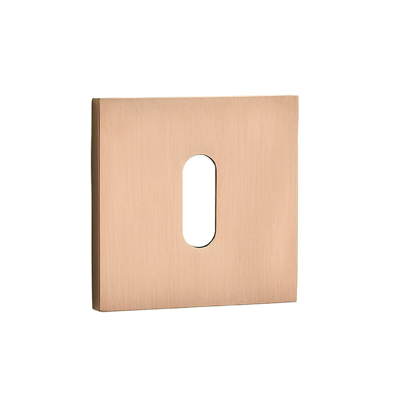 Rozety Kwadratowe Klucz Szyldy do Klamki Wewnętrznej Różowe Złoto