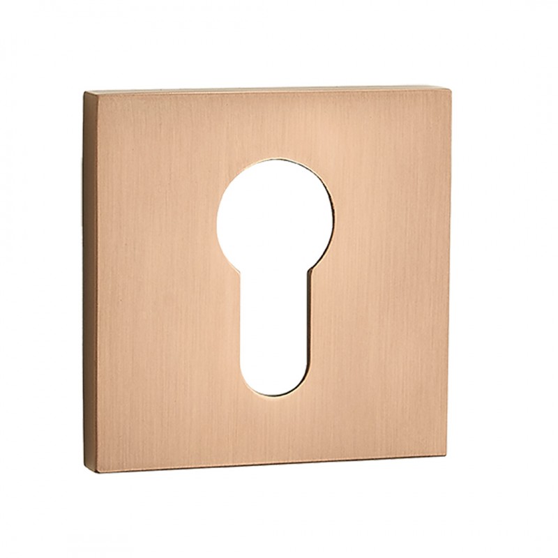 Rozety Kwadratowe Wkładka Szyldy do Klamki Wewnętrznej Różowe Złoto