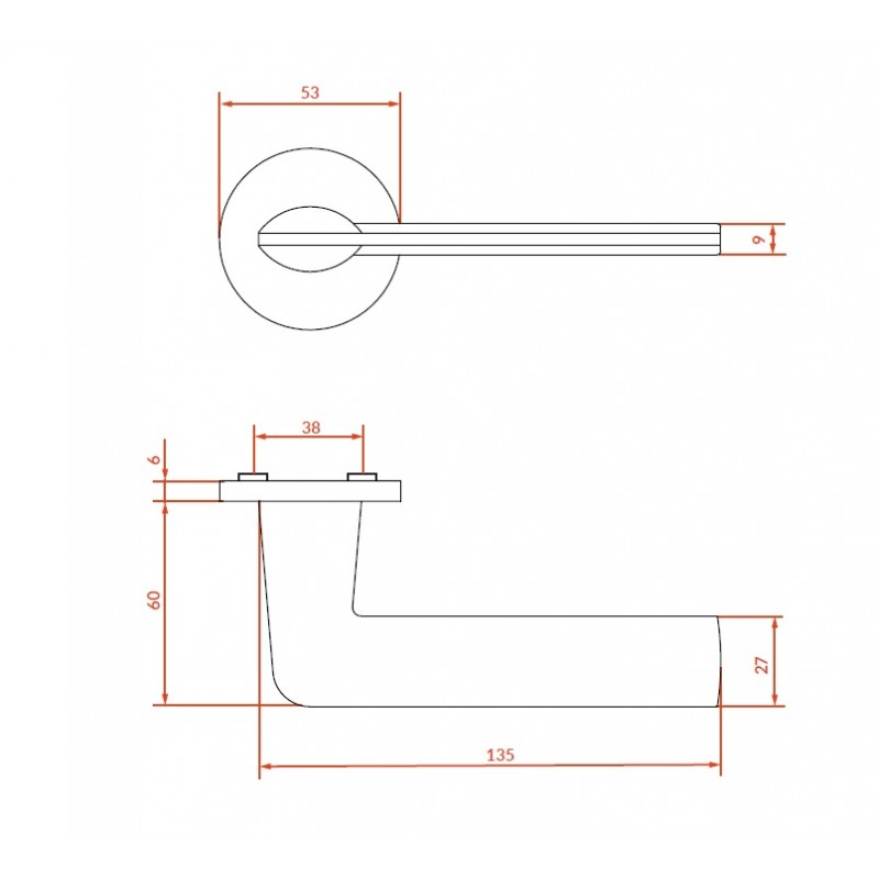 Klamka do Drzwi Wewnętrznych Klamka Wewnętrzna Grafit Maroko Klamka do Drzwi Wewnętrznych Klamka Wewnętrzna Grafit Maroko
