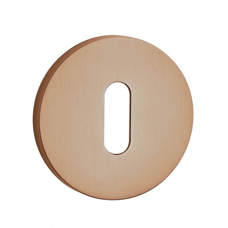 Rozeta Okrągła, Szyld do Klamki Wewnętrznej Klucz Różowe Złoto