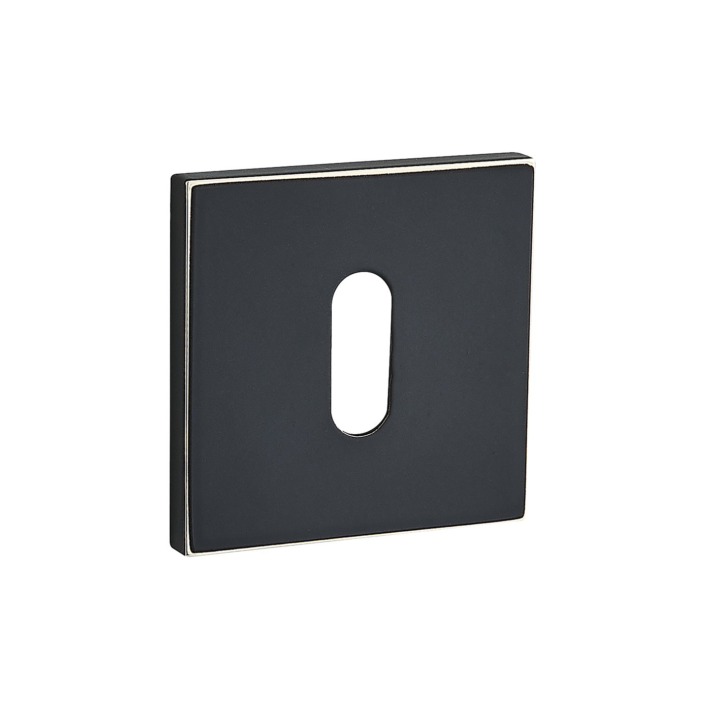 Rozety Kwadratowe Klucz Szyldy do Klamki Wewnętrznej Czarne