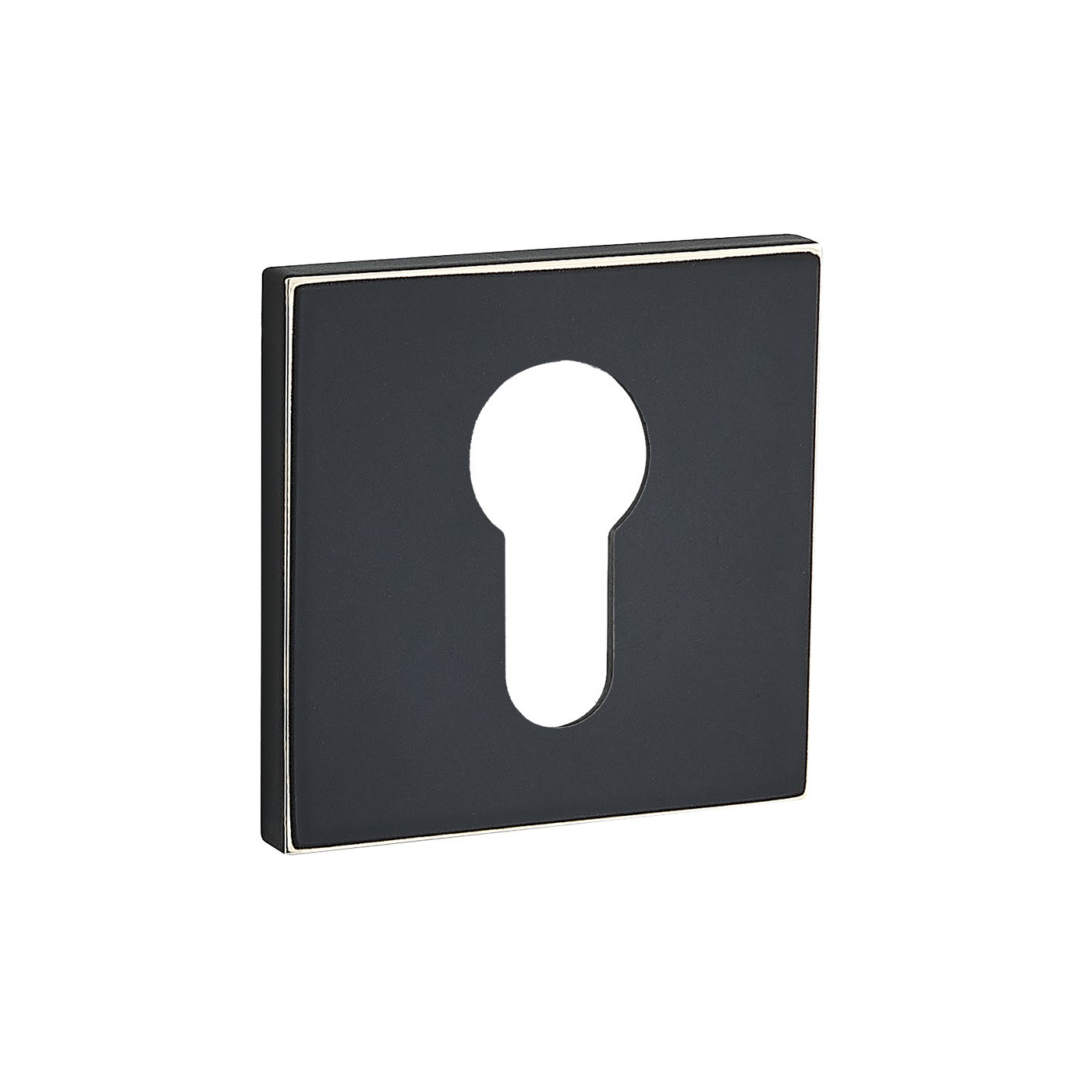 Rozety Kwadratowe Wkładka Szyldy do Klamki Wewnętrznej Czarne
