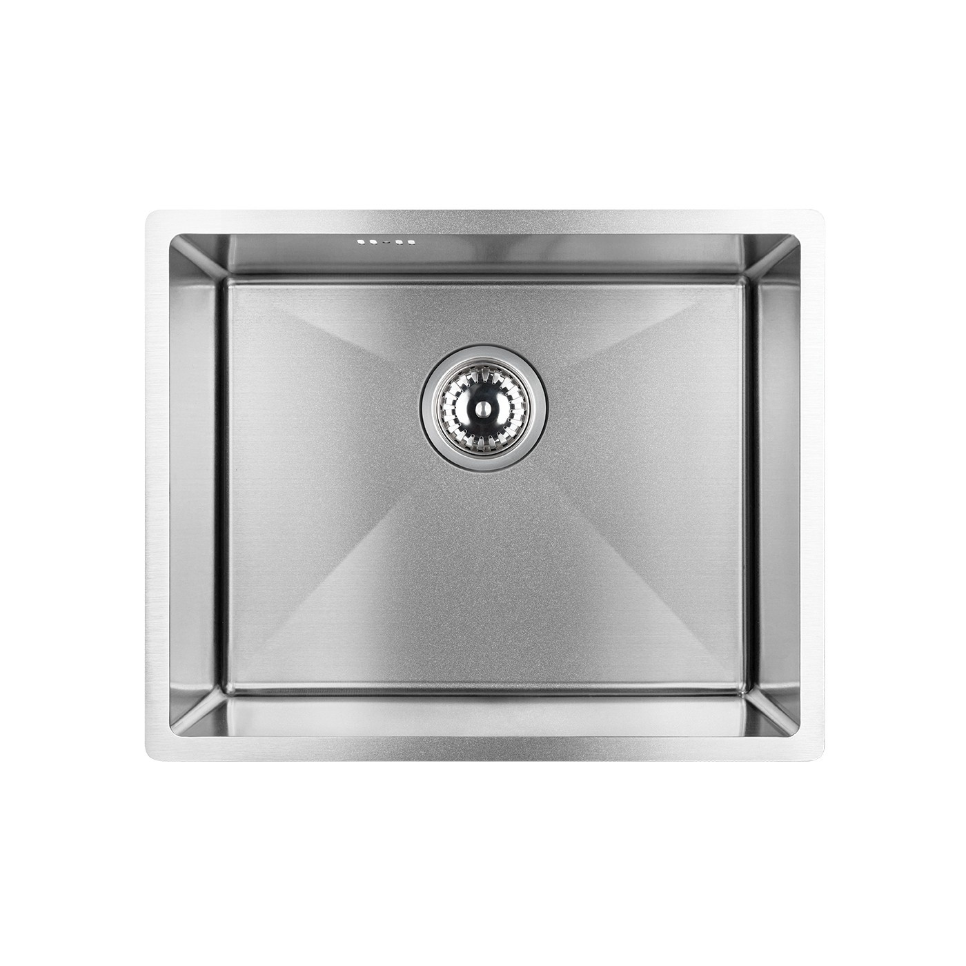 Zlew Zlewozmywak Jednokomorowy Stalowy z Syfonem Inox Marmara