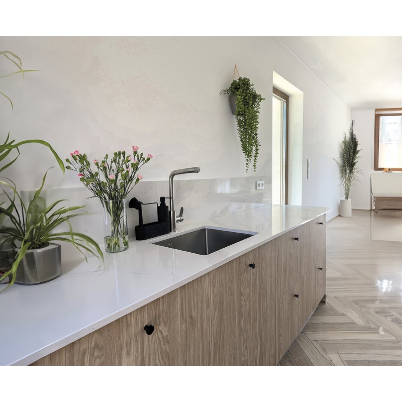 Zlew Zlewozmywak Jednokomorowy Stalowy z Syfonem Inox Marmara