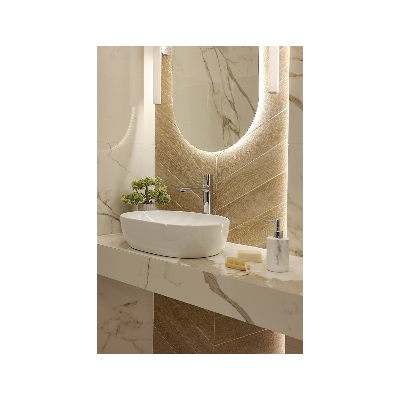 Bateria Umywalkowa Stojąca Nablatowa z Korkiem Chrom Tores Bateria Umywalkowa Stojąca Nablatowa z Korkiem Chrom Tores